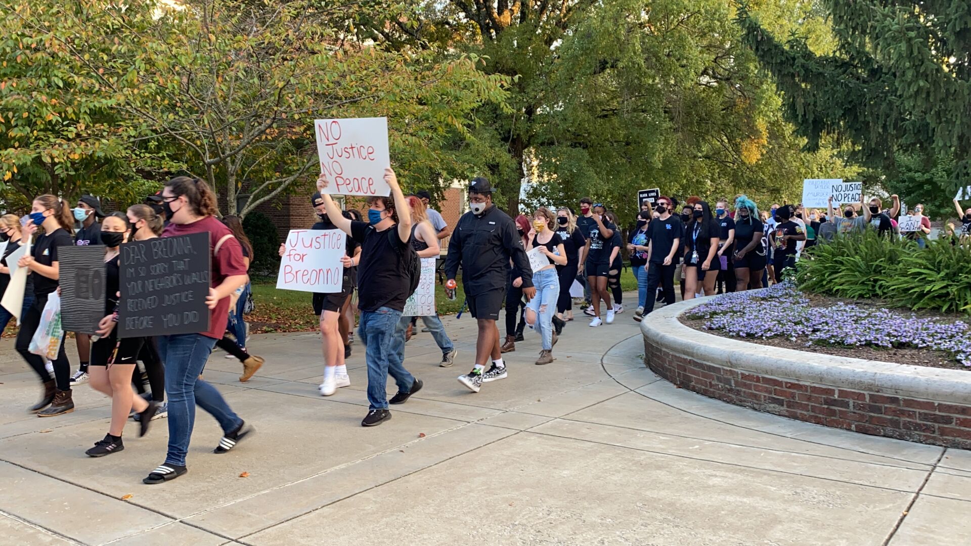 Supporters join Black Lives Matter march at EKU